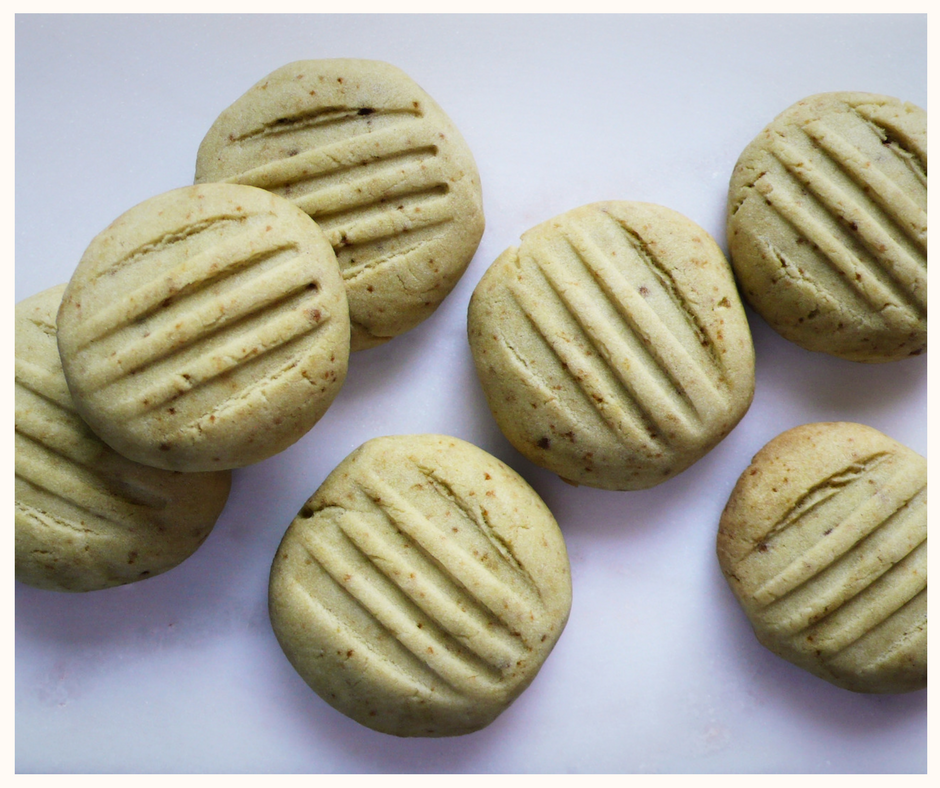biscuits au matcha style shortbread